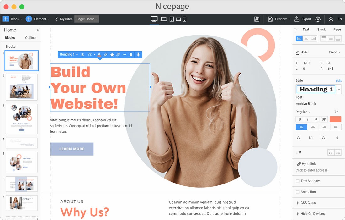 website builder